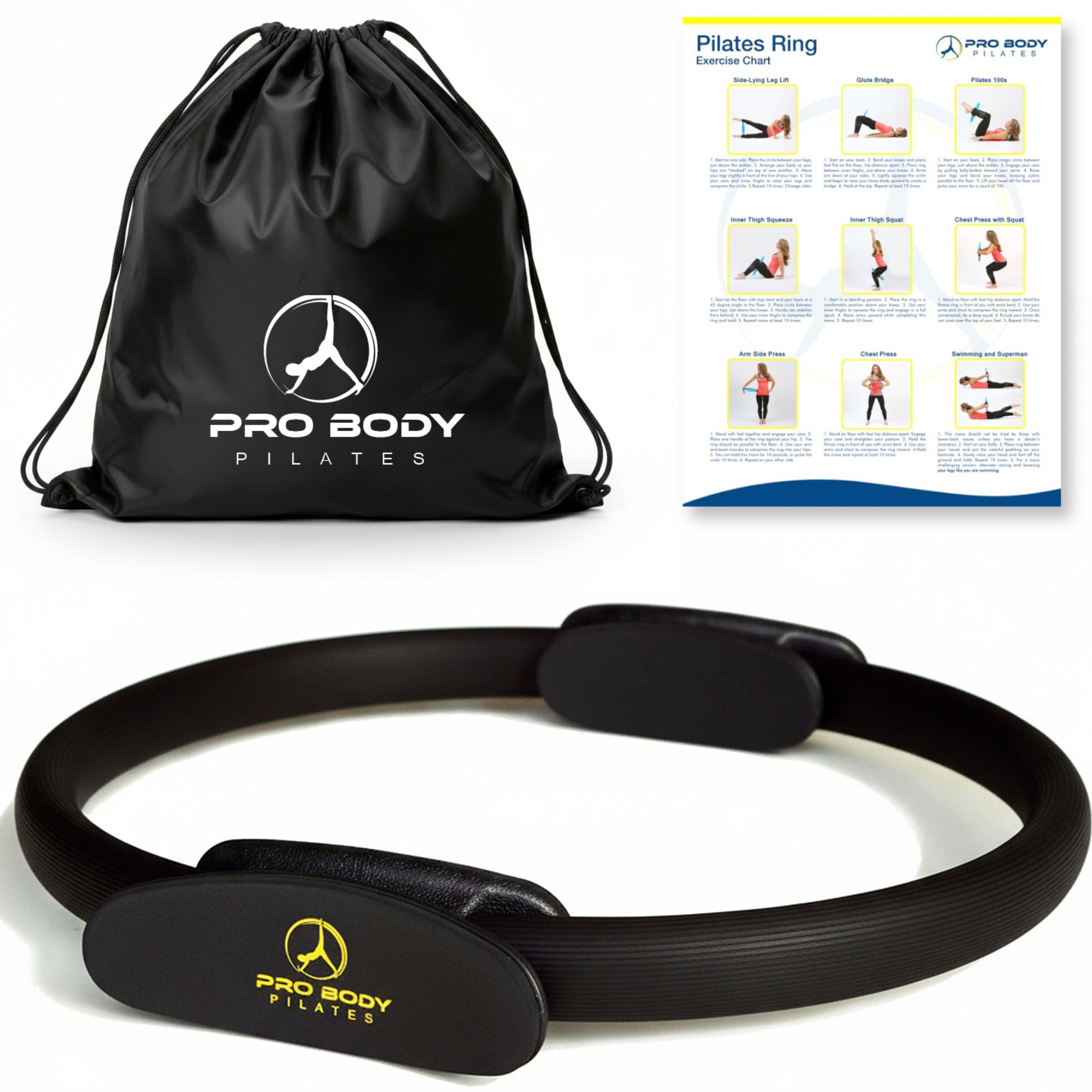 ProBody Pilates Circle - 14 Inch Magic Circle Pilates Ring | 30 lb Resistance, D