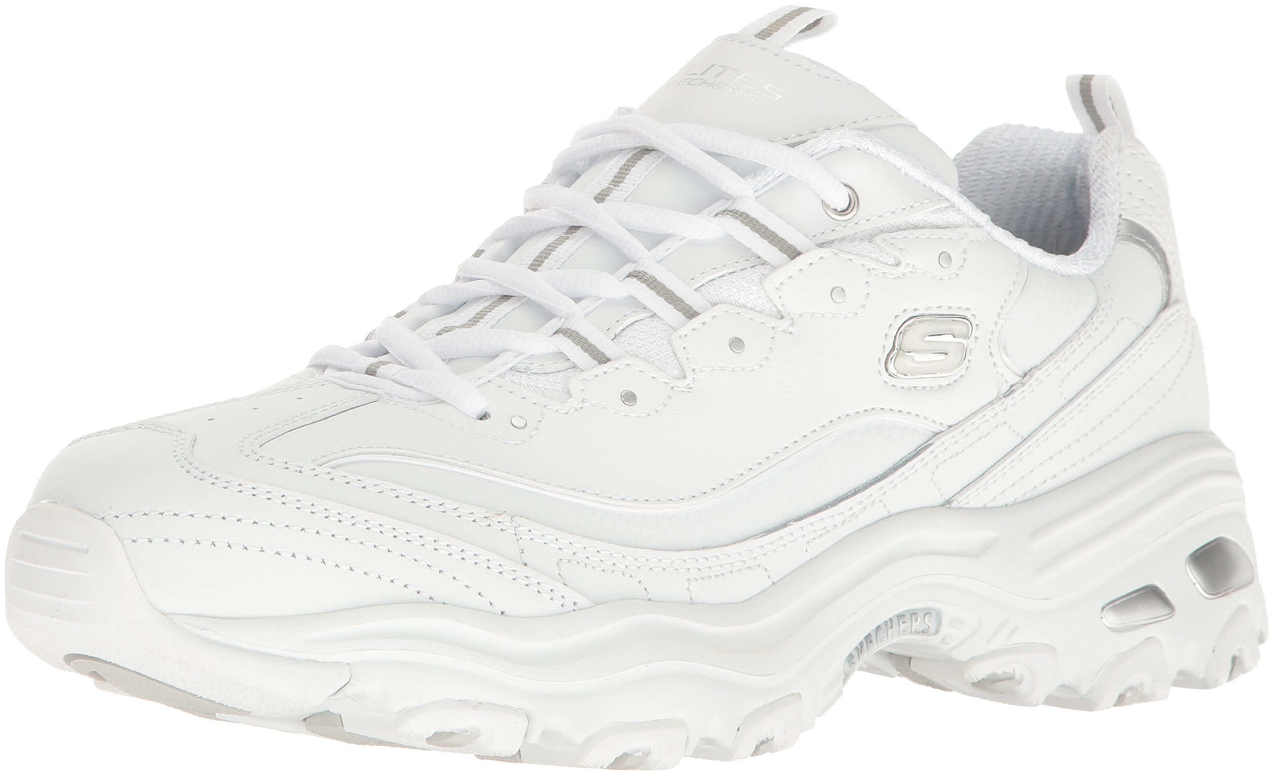 Skechers Men's D'Lites Oxford, White, 10 UK