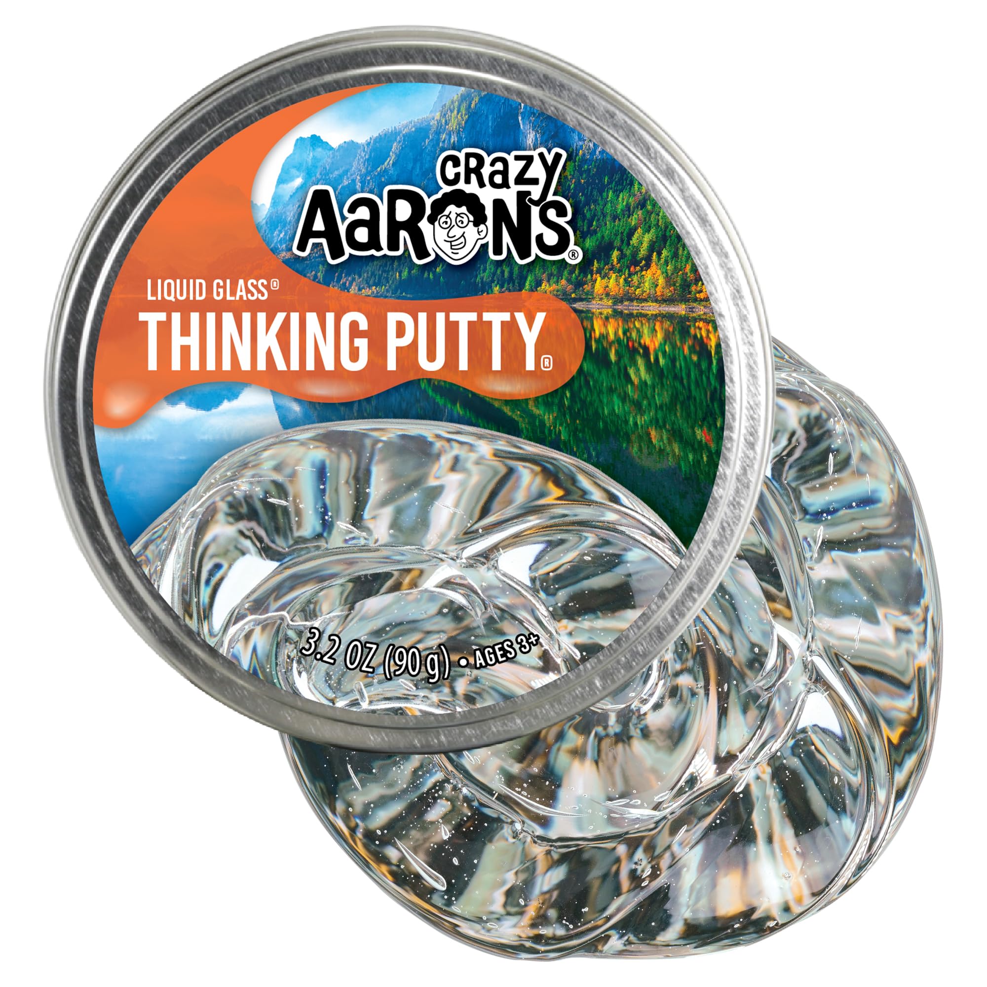 Crazy Aaron's Thinking Putty - Liquid Glass - See-Through Putty for Kids and Adu