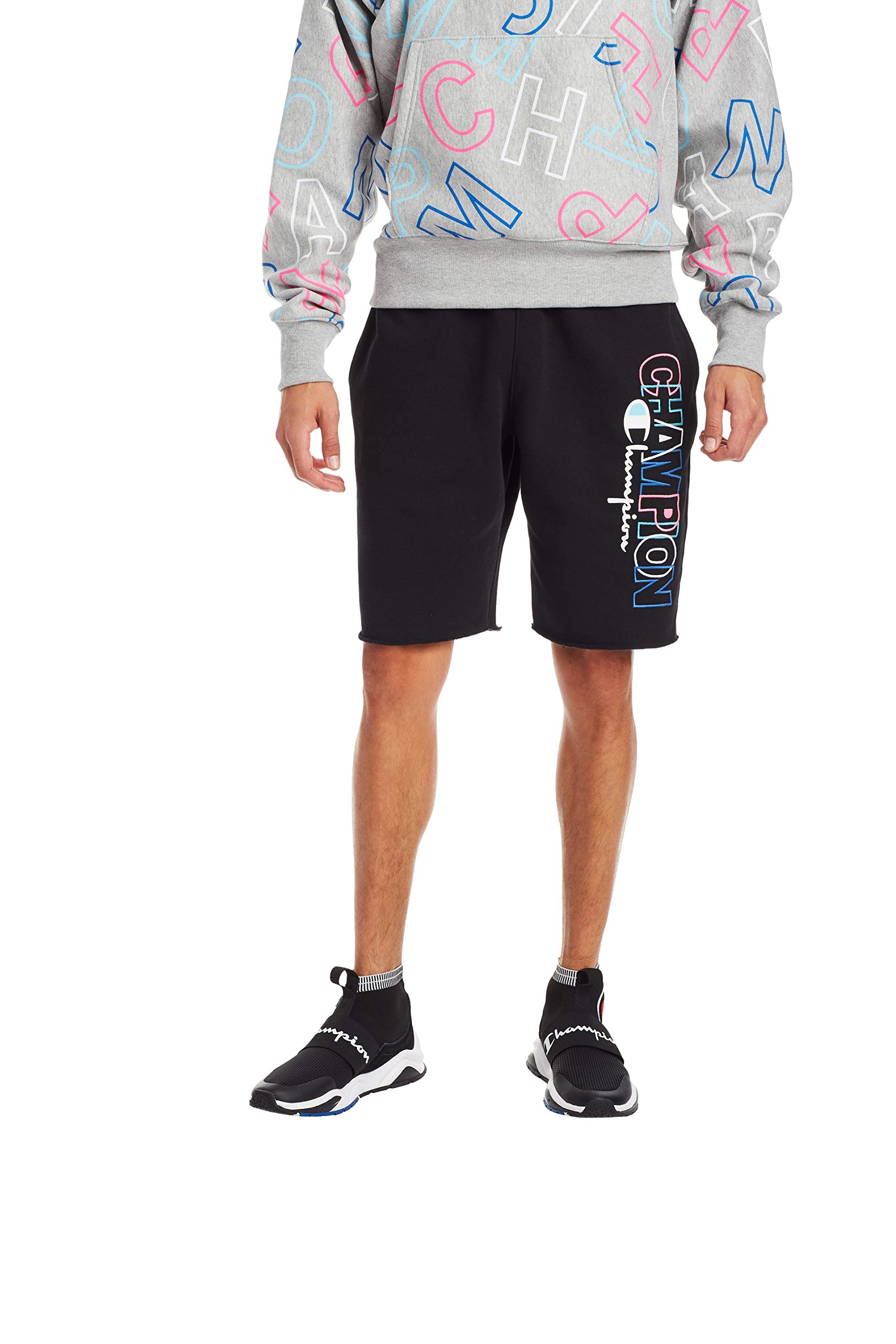 Champion Men's Shorts, Reverse Weave Fleece Shorts, Knee-Length Shorts for Men, 
