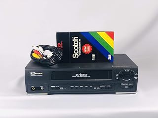Emerson EWV401B Video Cassette Recorder Player VCR Da-4Head