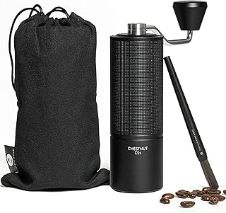 TIMEMORE Chestnut C2S Manual Coffee Grinder 25g Capacity CNC Stainless Steel Conical Blade Internal Adjustable Double Bearing Positioning French Press Coffee Hand Grinder For Gifts