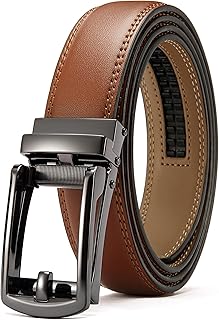 CHAOREN Mens Dress Belt - 1 1/4" Leather Ratchet Belt Comfort Click