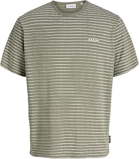 JACK & JONES Jjdevin Daytona Striped Tee SS Crew Neck Jjdevin Daytona Striped Tee SS Crew Neck Men (Pack of 1)