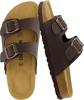 CUSHIONAIRE Women's Lane Cork Footbed Sandal + Comfort
