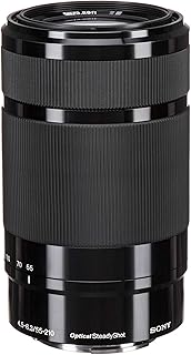 Sony E 55-210mm F4.5-6.3 Telephoto Lens for E-Mount Cameras | E-Mount Aps-C 55-210mm, F/4.5-6.3, Oss Stabilization, 49mm Filter, 1.0m Min Focus, 345 G