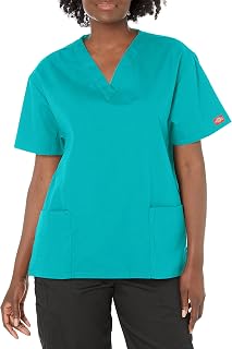 Dickies EDS Signature Scrubs Tops for Women V-Neck Modern Classic Fit