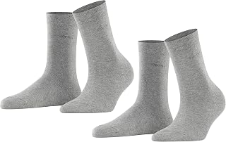 ESPRIT Women's Uni 2-Pack Socks Cotton Breathable