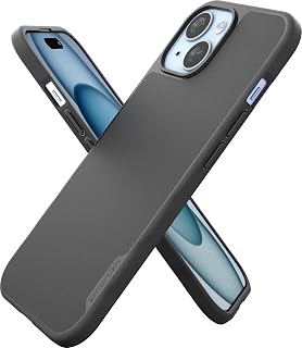 Smartish iPhone 15 MagSafe Case, Gripmunk, Slim Magnetic Grip Case, Black