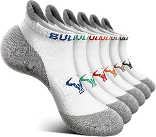BULLIANT Men's Ankle Socks 6 Pairs, Short Socks Sport Running Cycling Men