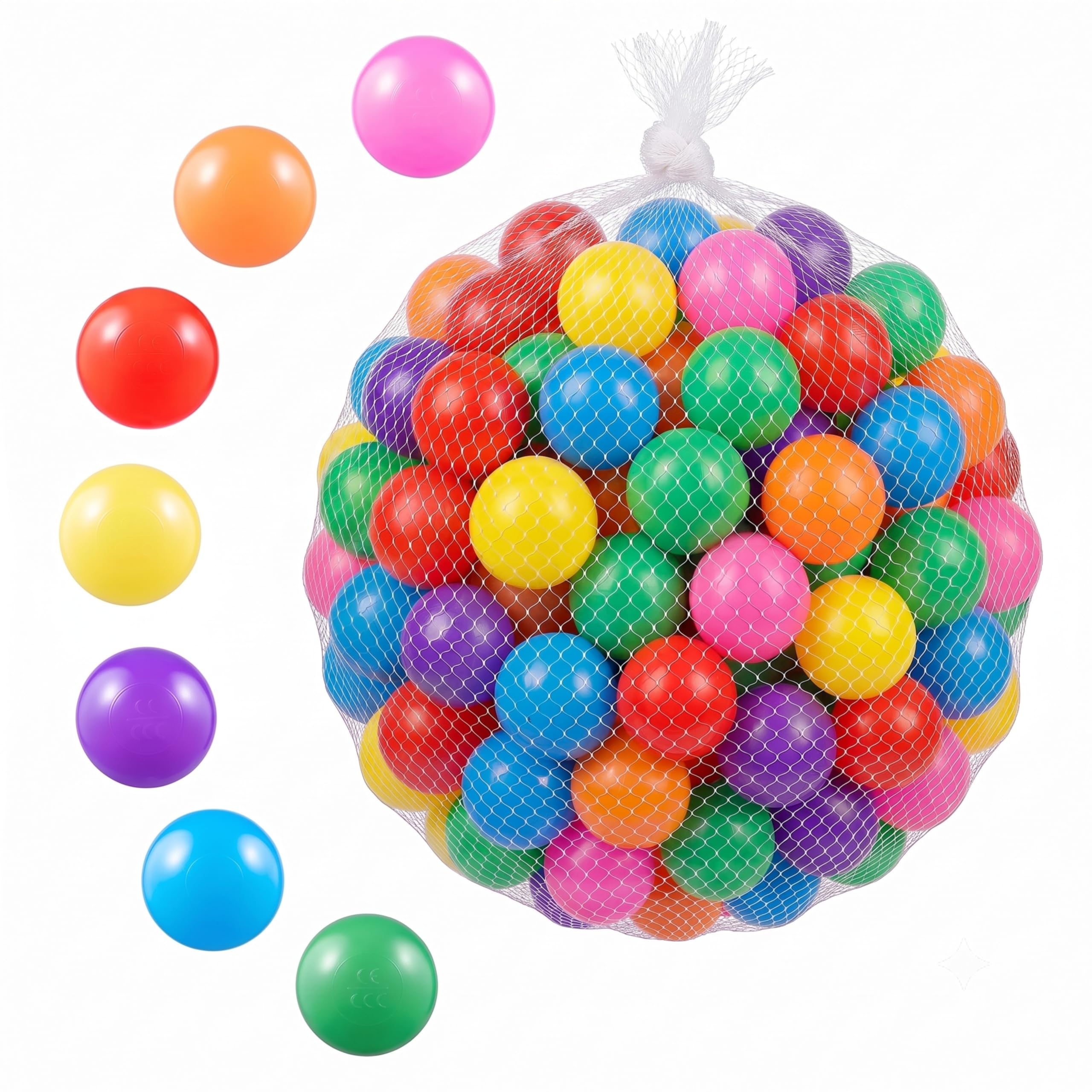 FHRILEK Crush-Proof Balls, BPA-Free Plastic Balls for Toddlers Indoor Play Non-T