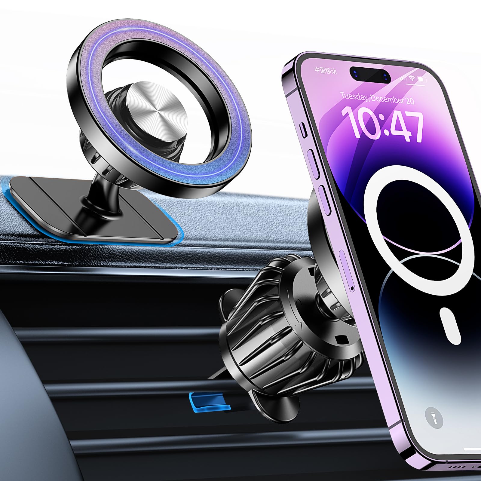 Coolpow Car Mobile Phone Holder for Magsafe Car Mount Ventilation Strong | Ultra