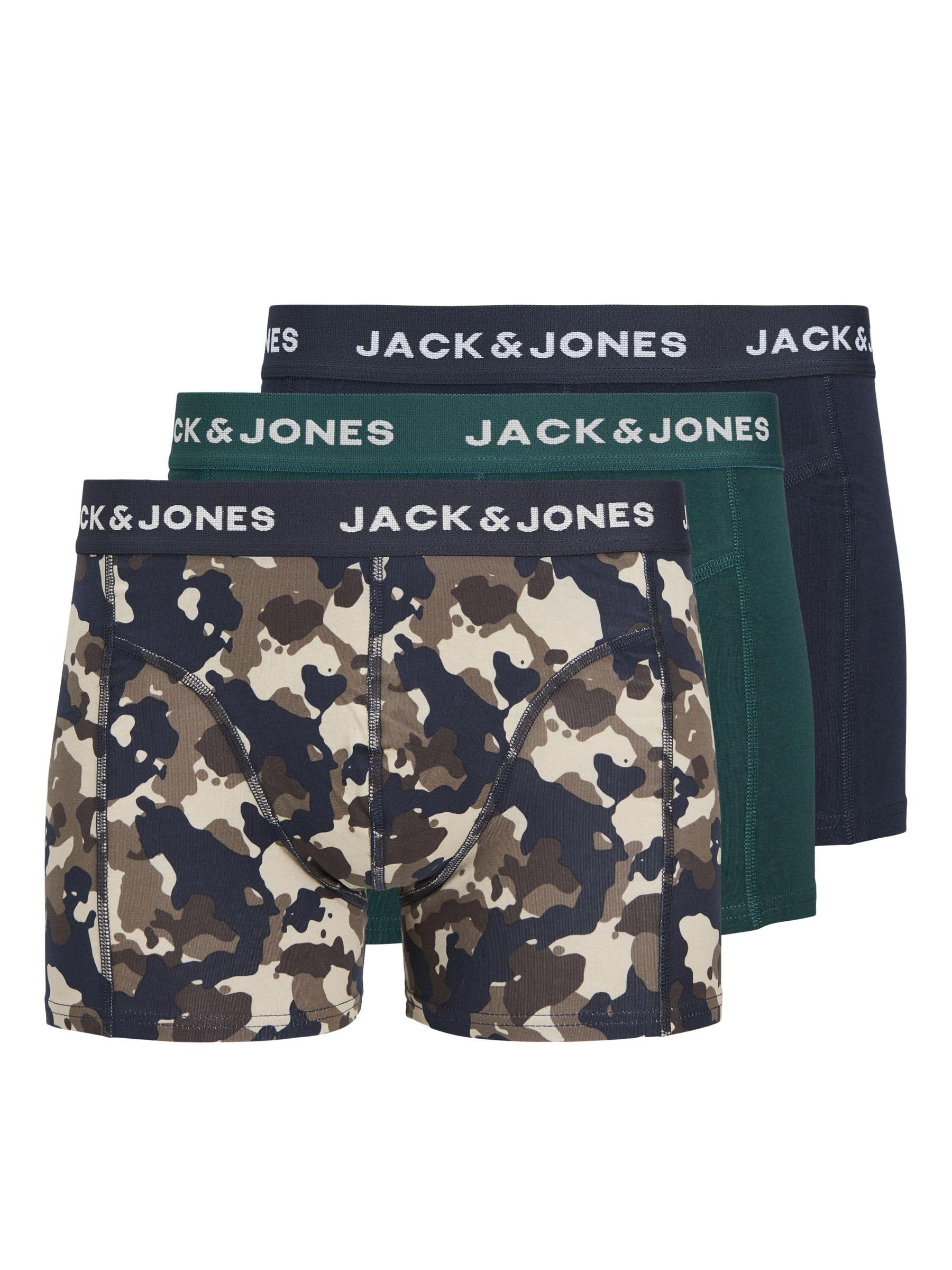 JACK & JONES Men's Trunks 3 Boxer Shorts Multipack