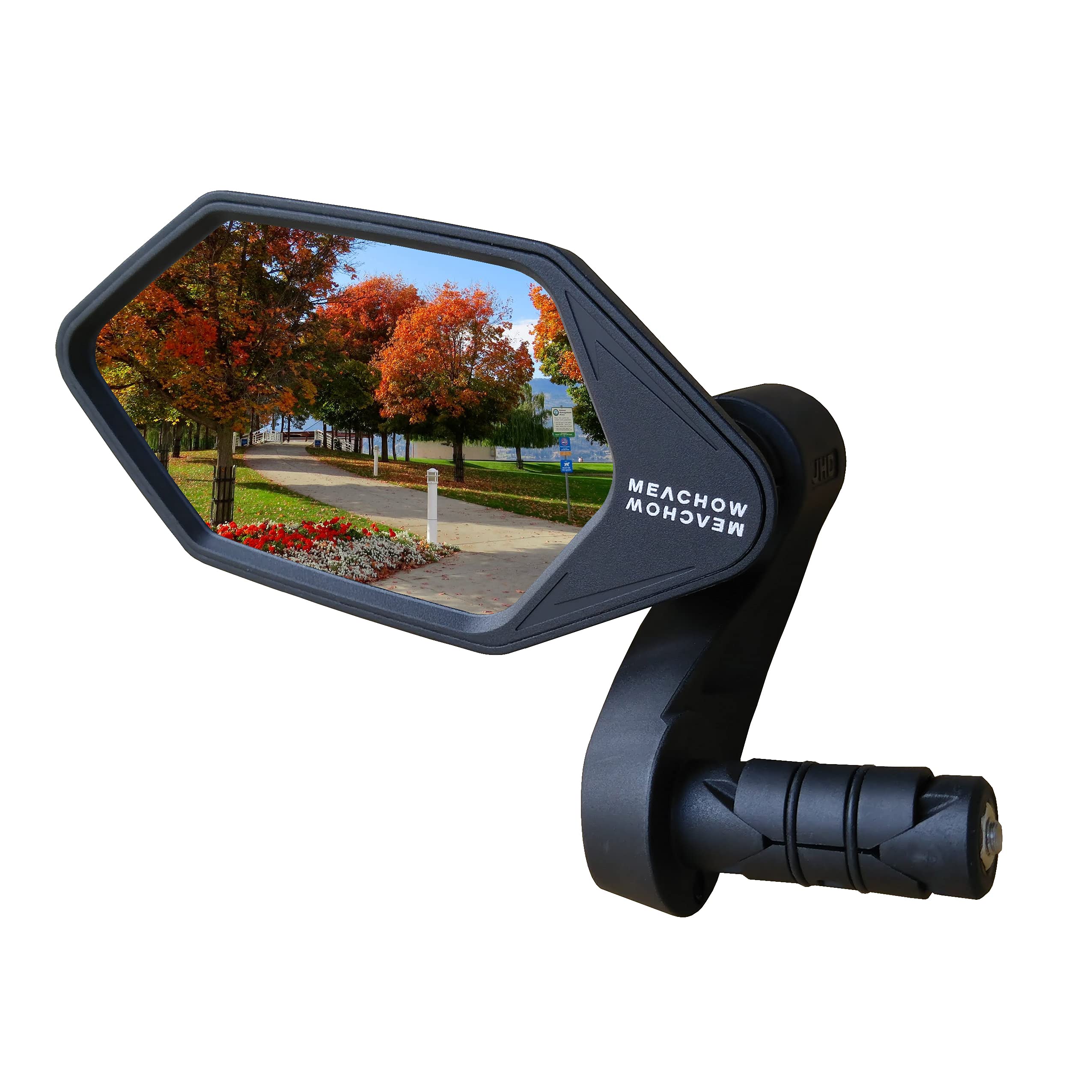 New Bar End Bike Mirror, Crystal UHD Automotive Grade Glass Lens E-Bike Mirrors,