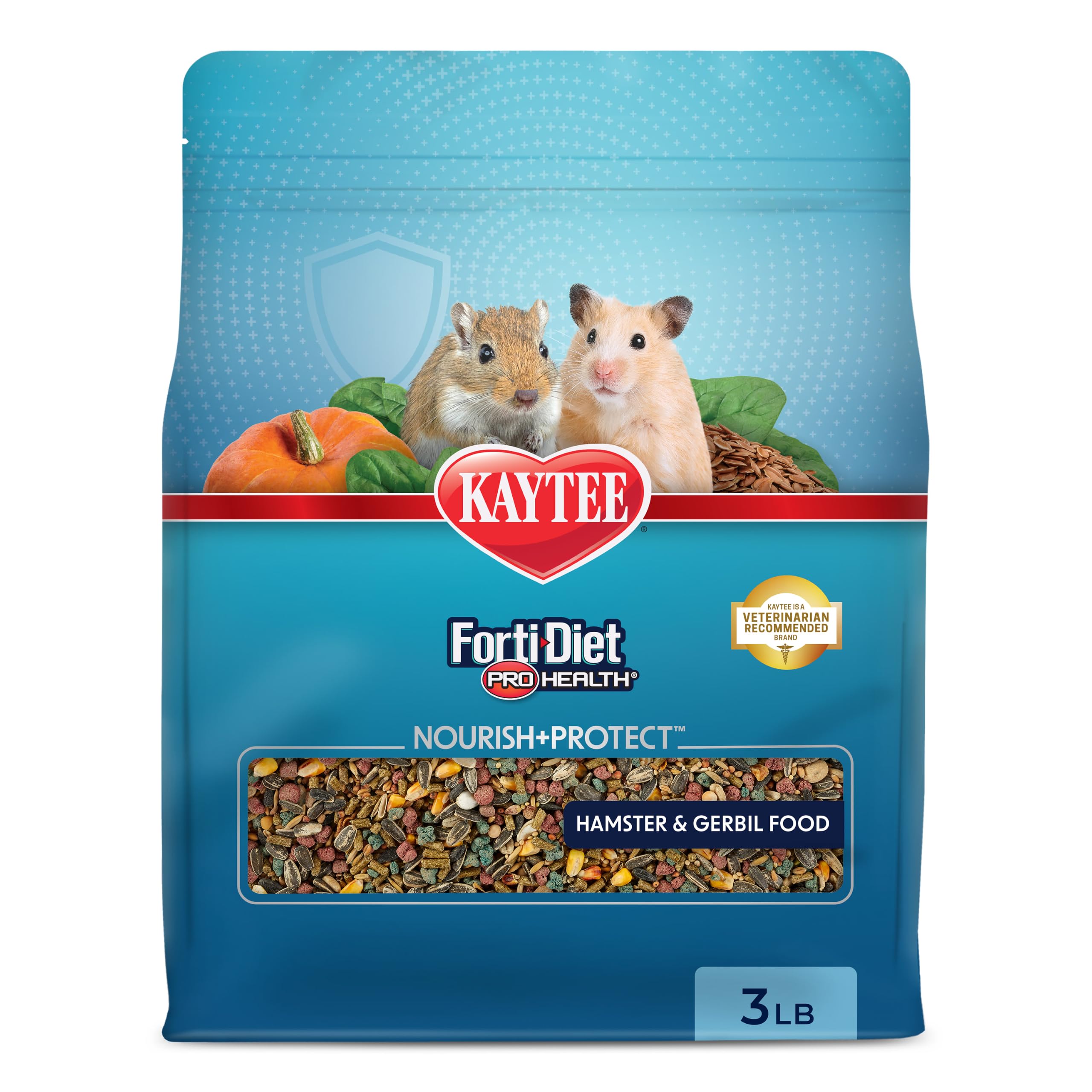 Kaytee Forti-Diet Pro Health Nourish+Protect Hamster Food & Gerbil Food | Digest