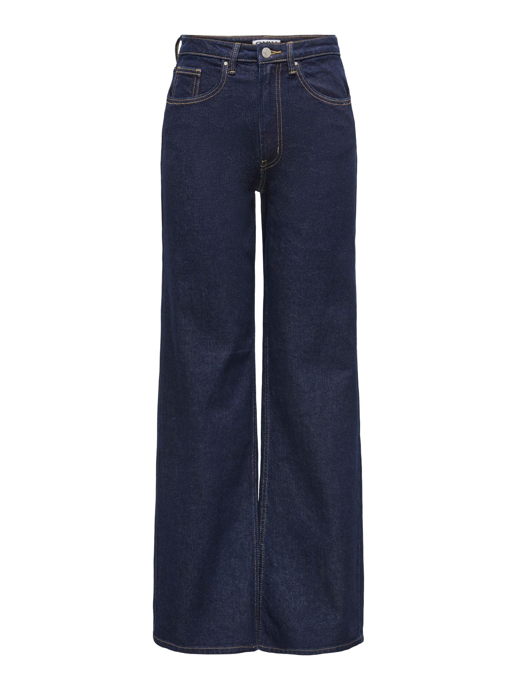 ONLY ONLJUICY Cintura Alta Corte Wide Leg Vaqueros
