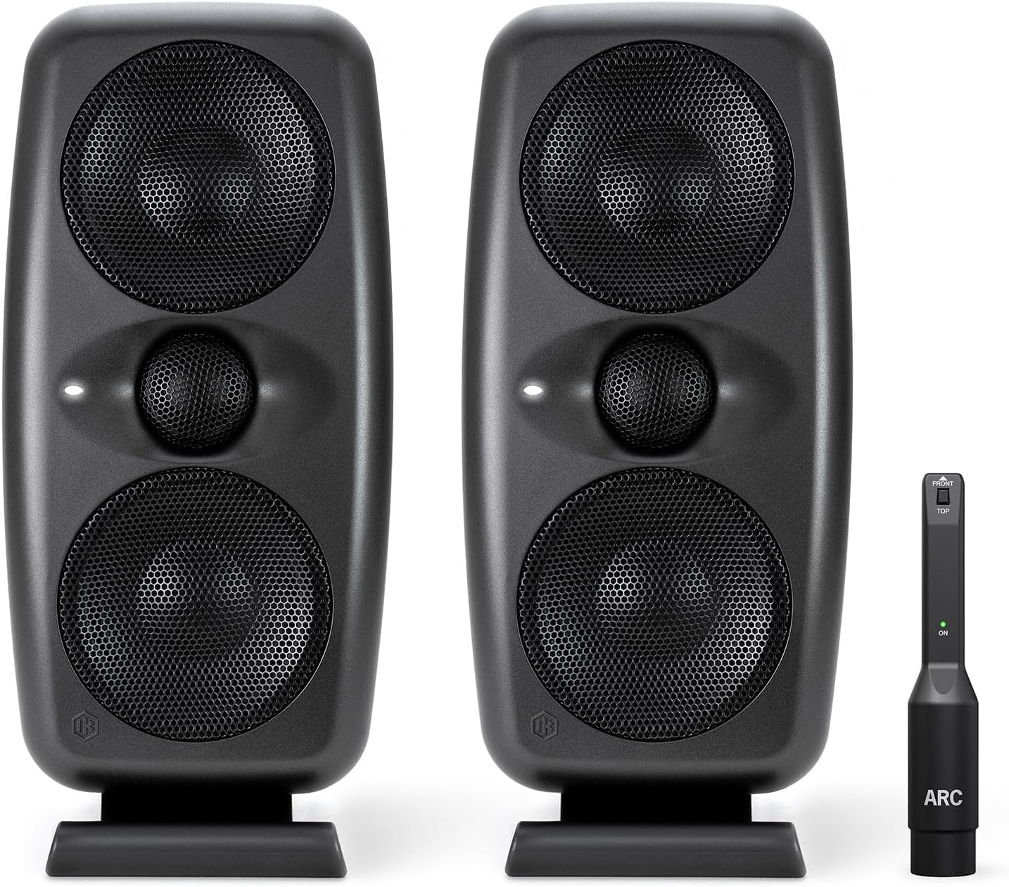 IK Multimedia iLoud MTM MKII (Pair Plus ARC mic) Compact Studio Monitor with Bui