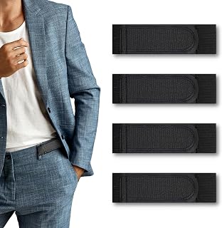 KEYRI 4 Pieces Men's Belt, Tactical Canvas Belt for Men without Holes, Work Belts Military Belts for Fast Sporting Through Airport Security Check
