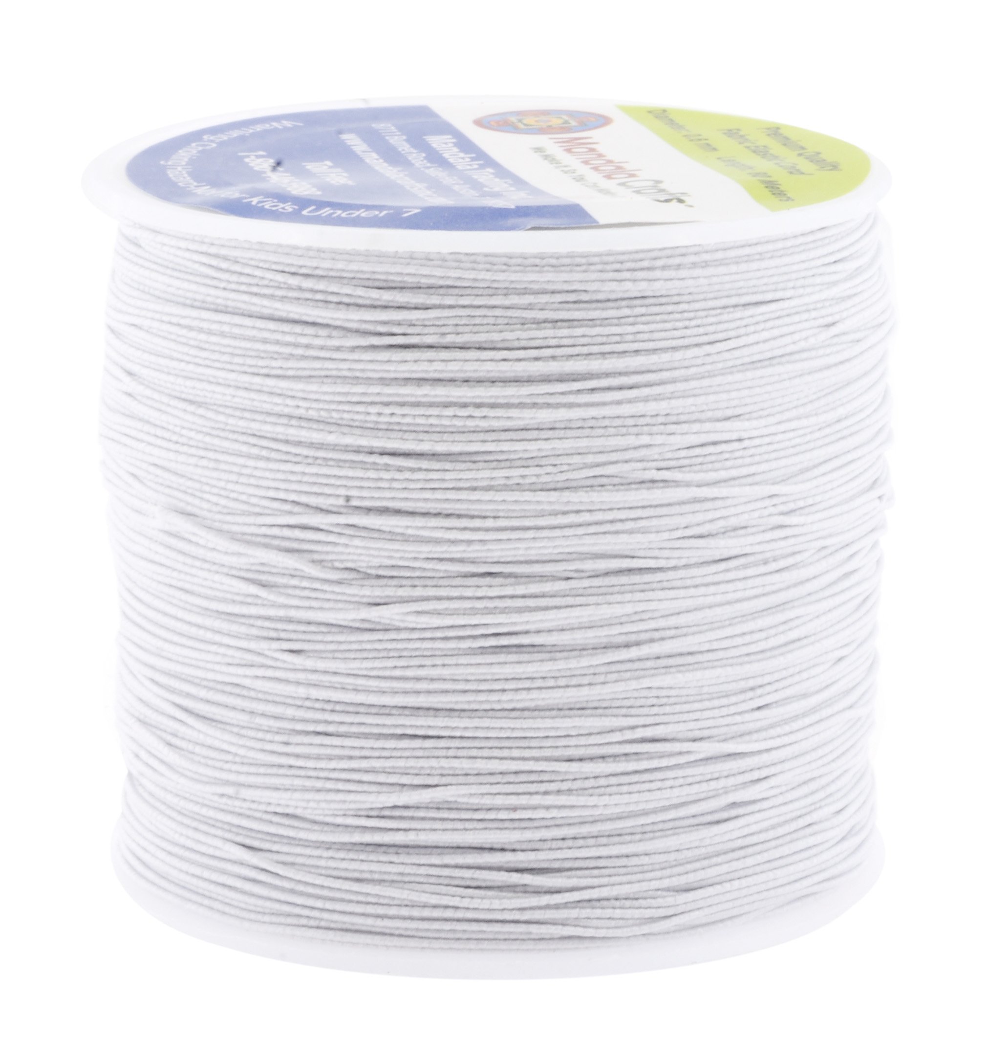 Mandala Crafts 0.6mm White Shirring Elastic Thread for Sewing, 87 Yards | Durabl