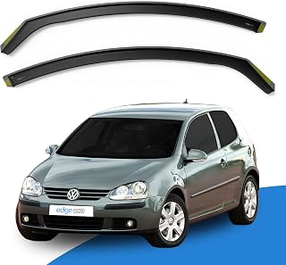 EdgeVisors Wind Deflectors VW Golf MK7 5Dr Hatchback 2012-2020 4pc | Volkswagen In-Channel Rain Guards & Accessories, Deflect Rain & Wind, Fresh Airflow, Tinted, Easy Install