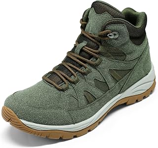 YOUTHUP Botas de senderismo para hombre, antideslizantes, impermeables, ligeras, impermeables