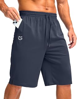 G Gradual Sports Shorts for Men with Pockets 11" Long Basketball Shorts Lightweight Quick Dry Fitness Shorts for Men