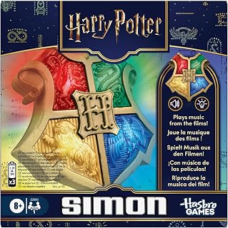 Simon Harry Potter Edition Game – Hogwarts Handheld Electronic Memory Game for Kids – Lights and Sounds – Officially Licensed – 1+ Players – Ages 8+ (English Version)