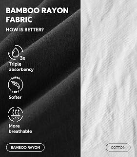 DAVID ARCHY Pyjama Shorts Men Bamboo Pajama Sleep Shorts Men Soft&Cool Men's Pyjama Shorts Bottoms with Pockets 2 Pack