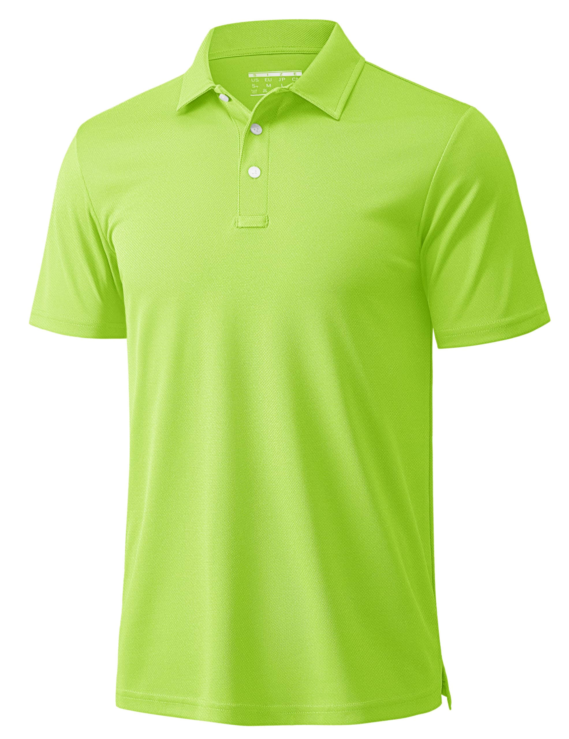 MAGCOMSEN Men's Polo Shirts 3 Buttons Casual Work T Shirts Quick Dry Short Sleev