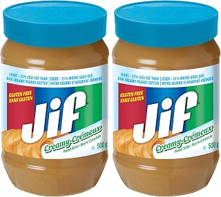 Jif Light Peanut Butter, 500 g (Pack of 2)