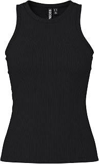 PIECES Female Tank Top PCRUKA Ribbed