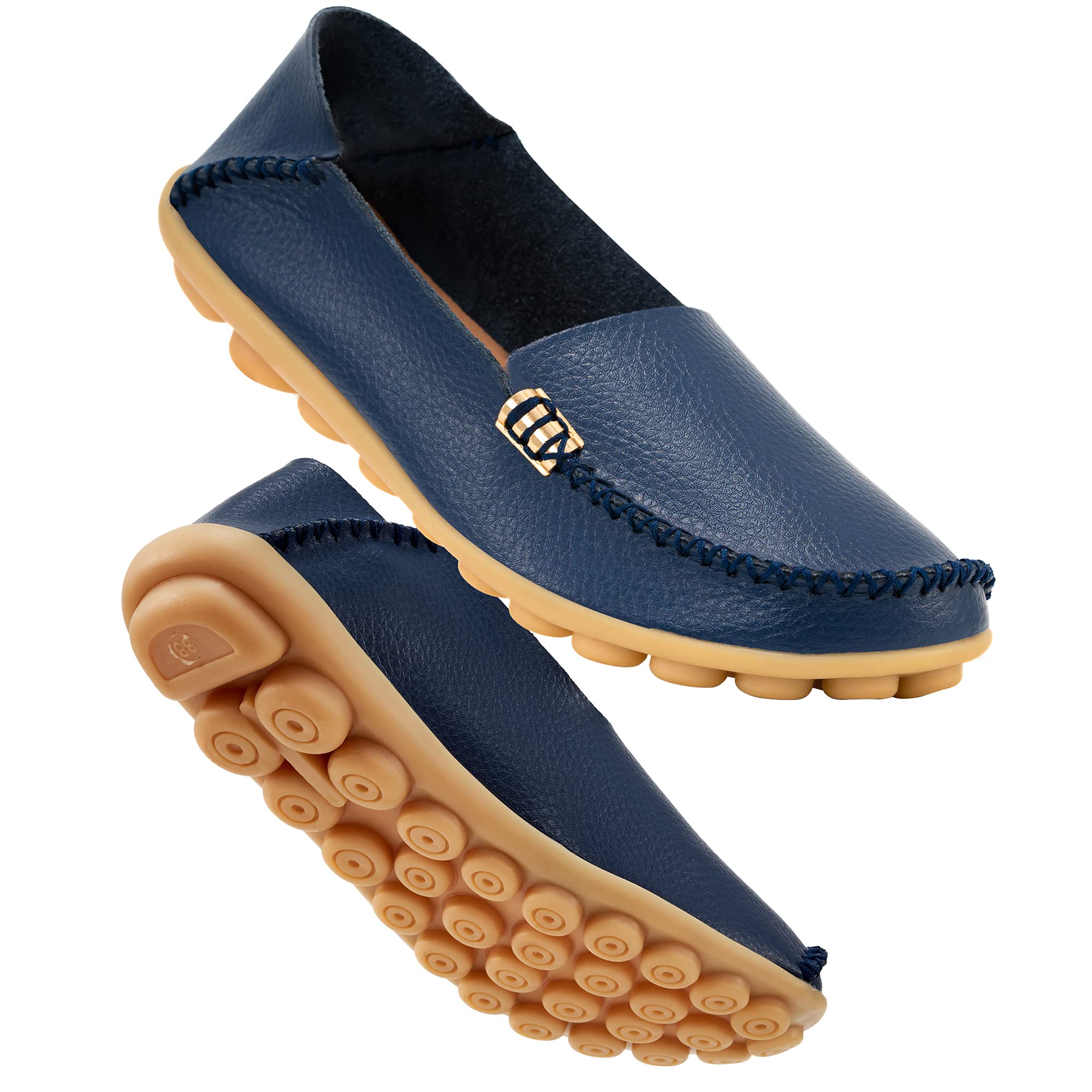 DUOYANGJIASHA Women's Casual Loafers Comfortable: Lightweight & Cushioned Slip-O