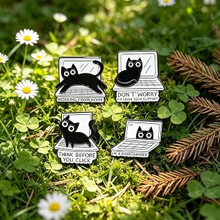 Cartoon Animal Enamel Lapel Pins Set Cute Butterfly Duck Cat Lapel Pins for Backpacks