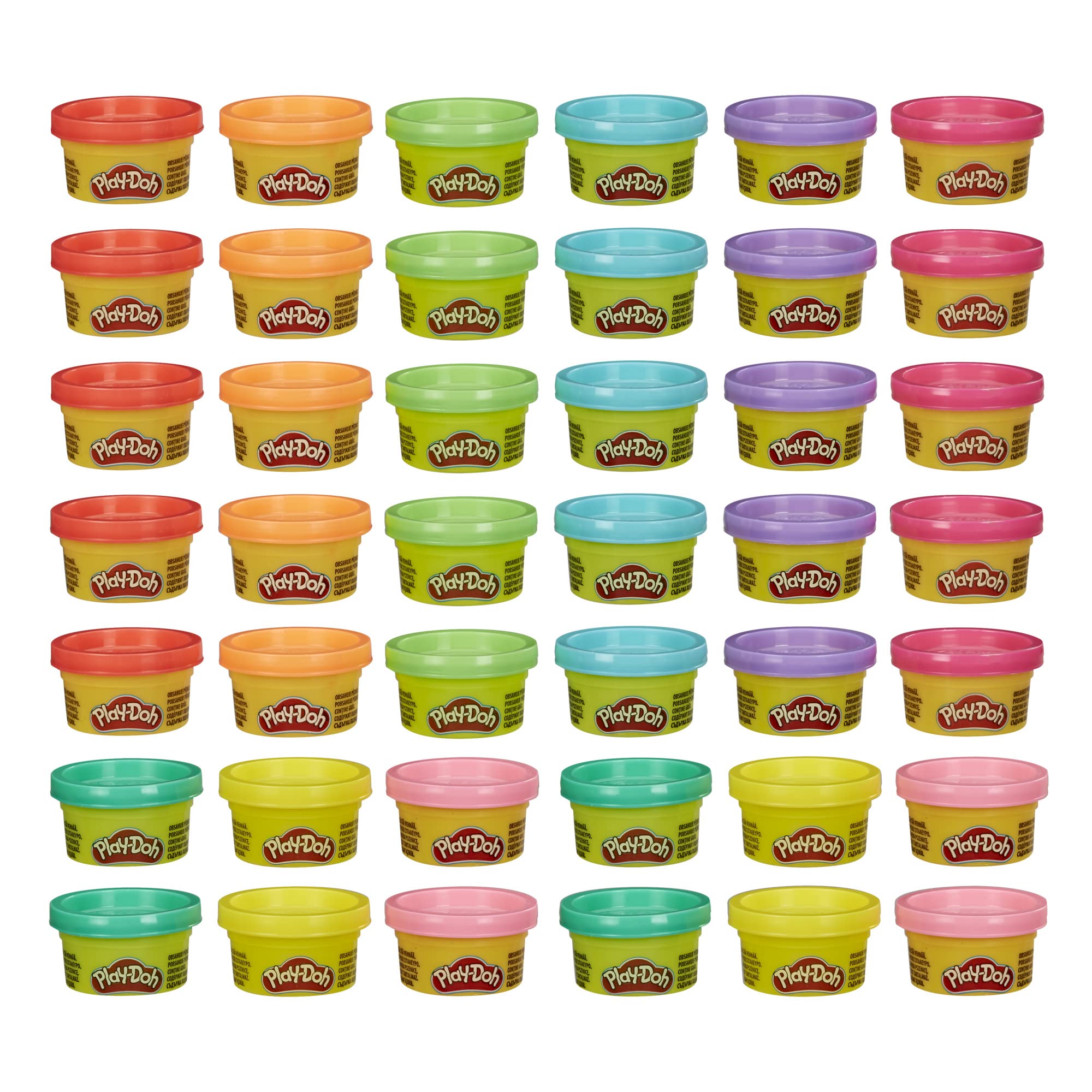 Play Doh Bulk Handout 42-Pack of 1-Ounce Modeling Compound Cans, Back to School 