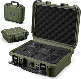 K&F CONCEPT Waterproof Hard Case, IP67 Protective Case with Pre-Scored Foam