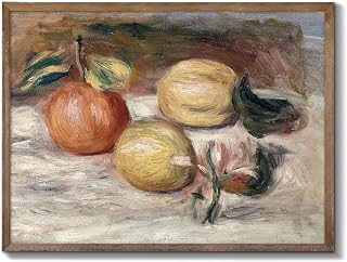 XOCUUI Unframed Canvas, Vintage Aesthetic Room Decor, Harvest Apples Oil Painting, Oil Painting, Abstract Prints for Wall, Fruit Shelf Decor