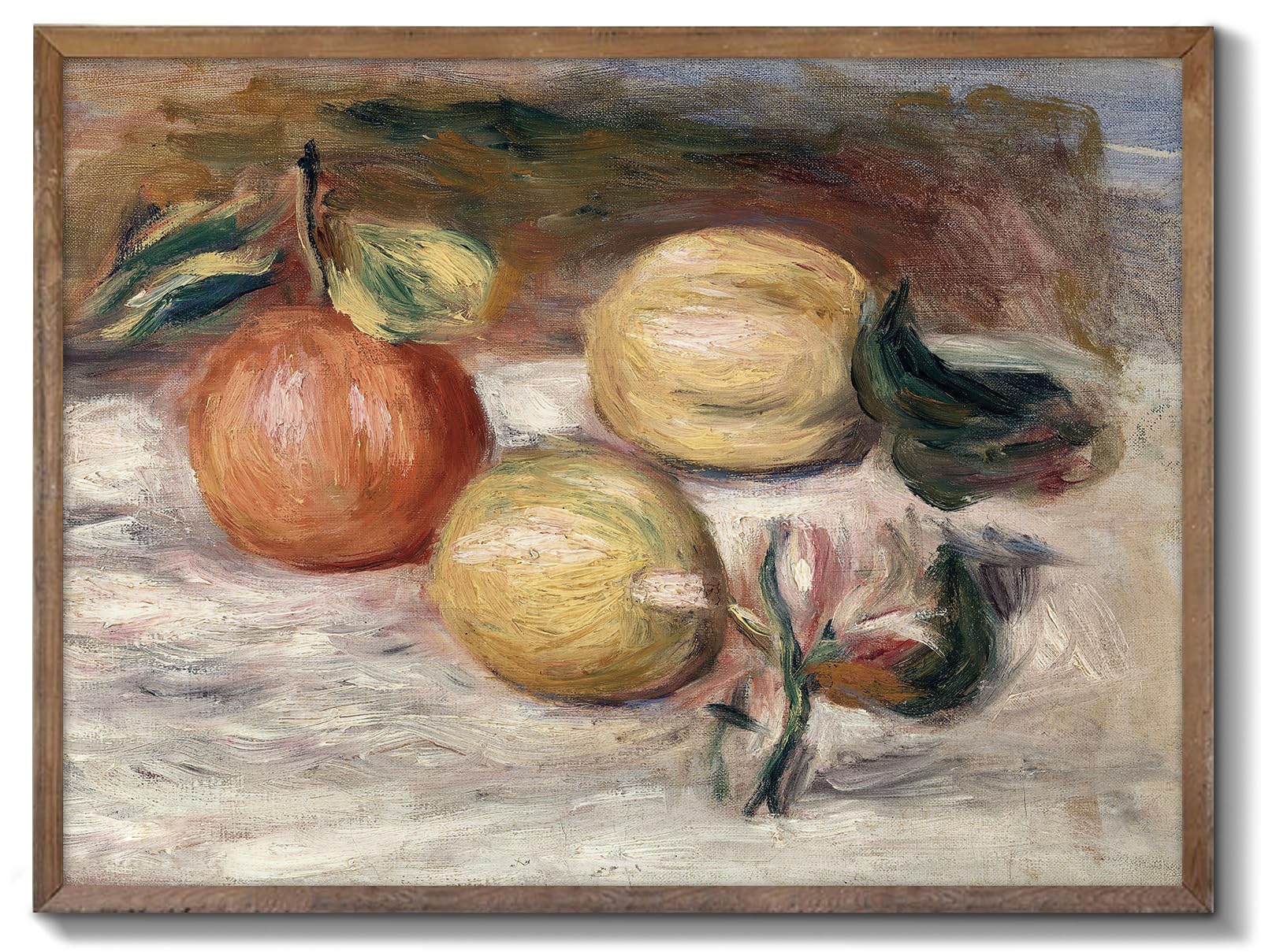 XOCUUI Unframed Canvas, Vintage Aesthetic Room Decor, Harvest Apples Oil Paintin