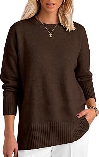 ANRABESS Oversized Sweaters for Women Batwing Fall Outfits