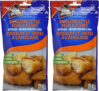 Club House, Quality Quick and Easy Batter Mix, English Style Fish & Chips, 284g (Pack of 2)