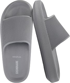 CUSHIONAIRE Feather Cloud Recovery Men's Pool Slipper with + Comfort