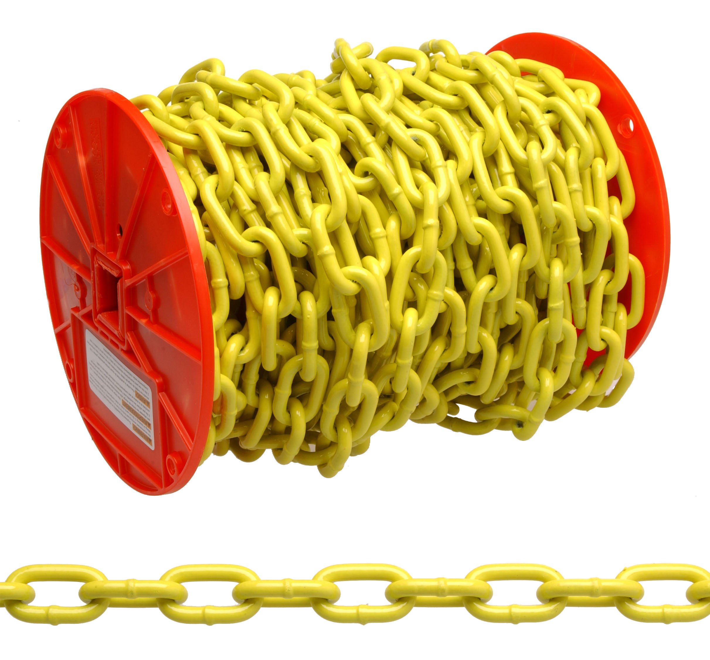 Campbell System 3 Grade 30 Low Carbon Steel Proof Coil Chain on Reel | Yellow Po