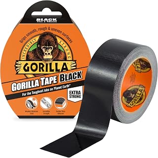 Gorilla Tape Black 11m - Heavy Duty Duct Tape, Hand-Tearable & Extra Strong