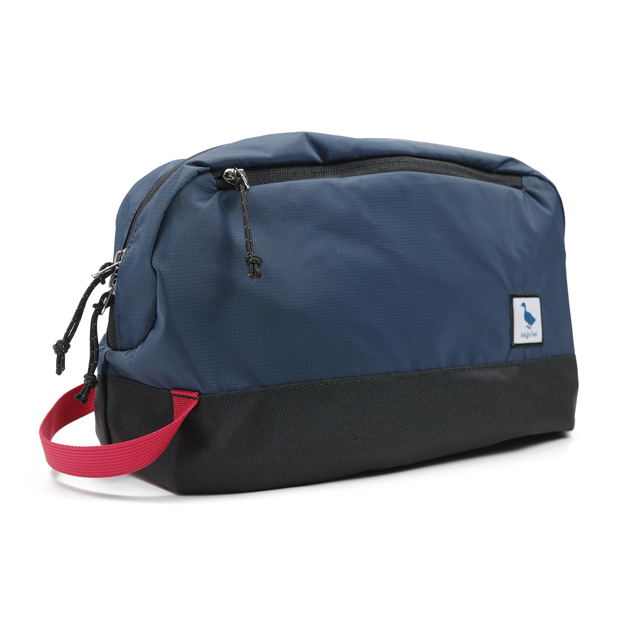 Travel Toiletry Bag 8L, Large Wash Bag with Waterproof TPU Wet/Dry Compartment