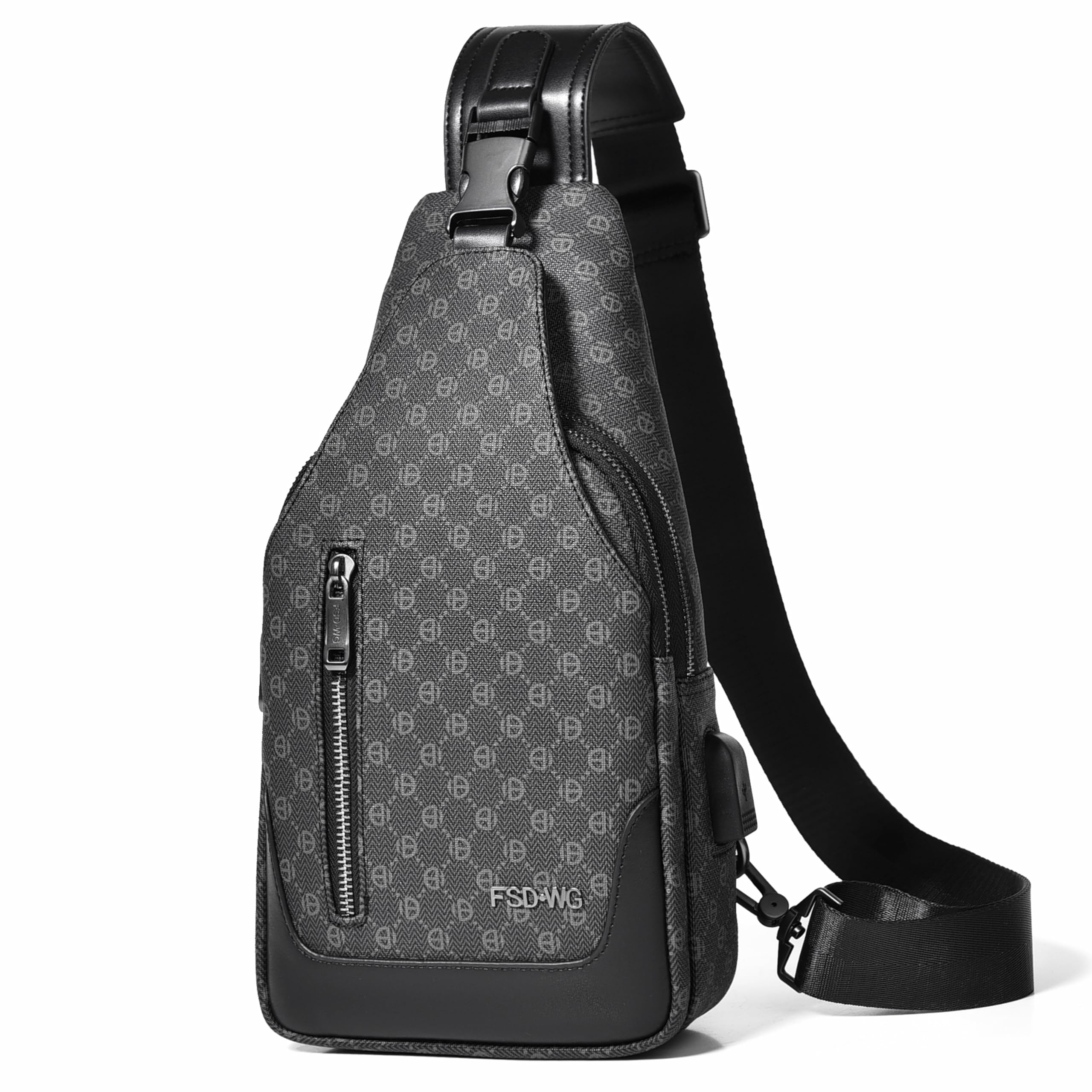 FSD. WG sling Backpack for Men Chest Bag Crossbody Shoulder Bags Travel Hiking B