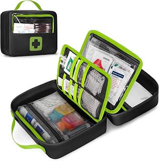 Marscamd Waterproof Empty First Aid Bag with a Detachable Panel | Small Medical Bag with Molle System, Green(Bag Only)