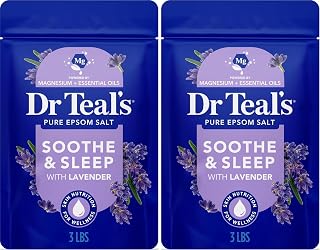 Dr Teal's Epsom Salts Lavender 3Lb 1.36Kg (Pack of 2)