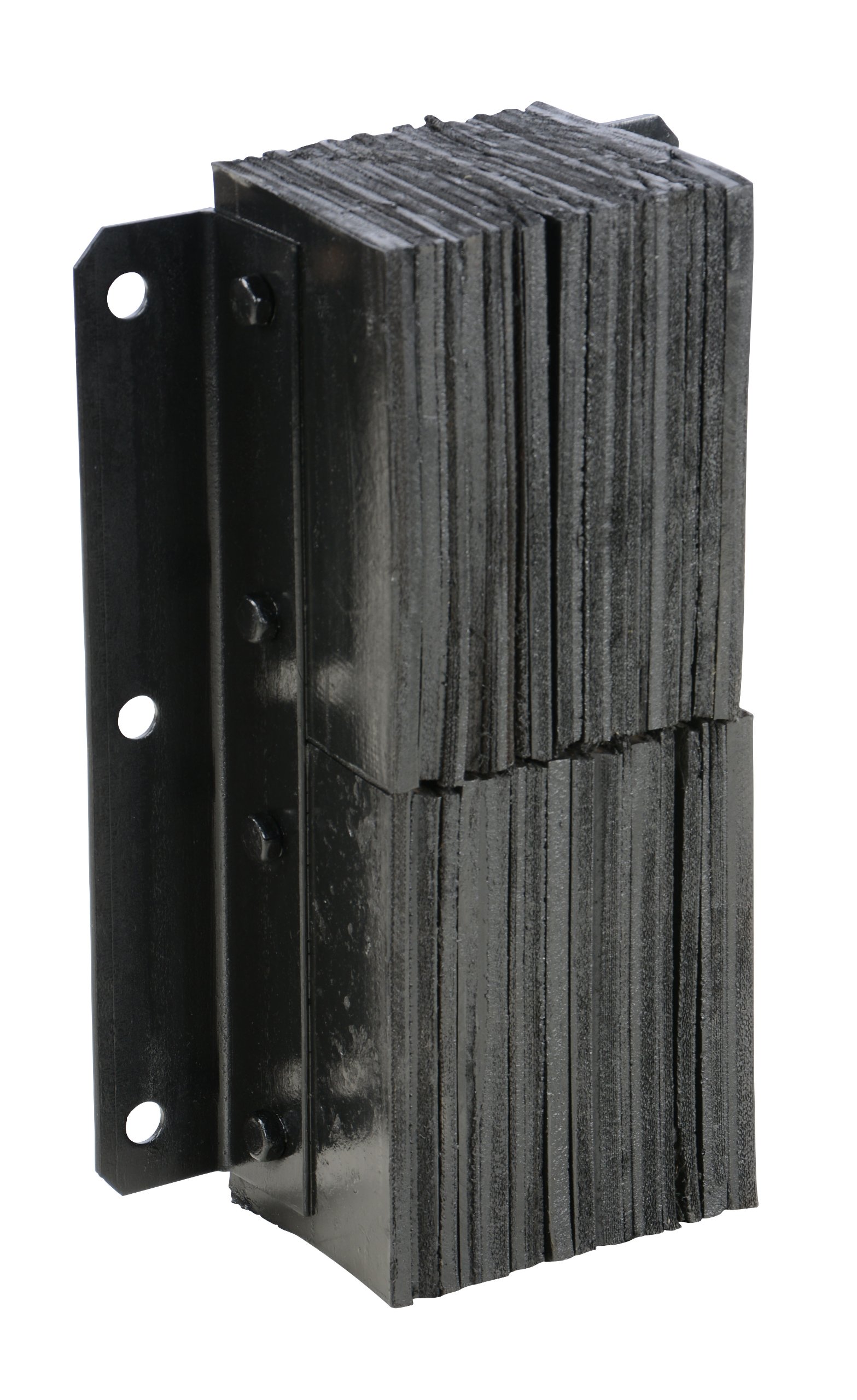 Vestil V-1120-6 Rubber Vertical Laminated Dock Bumper, 11" Width, 20" Height, 6"