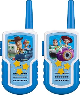 ekids Toy Walkie Talkies for Kids, Static Free Extended Range Indoor and Outdoor Toys (Toy Story 5)