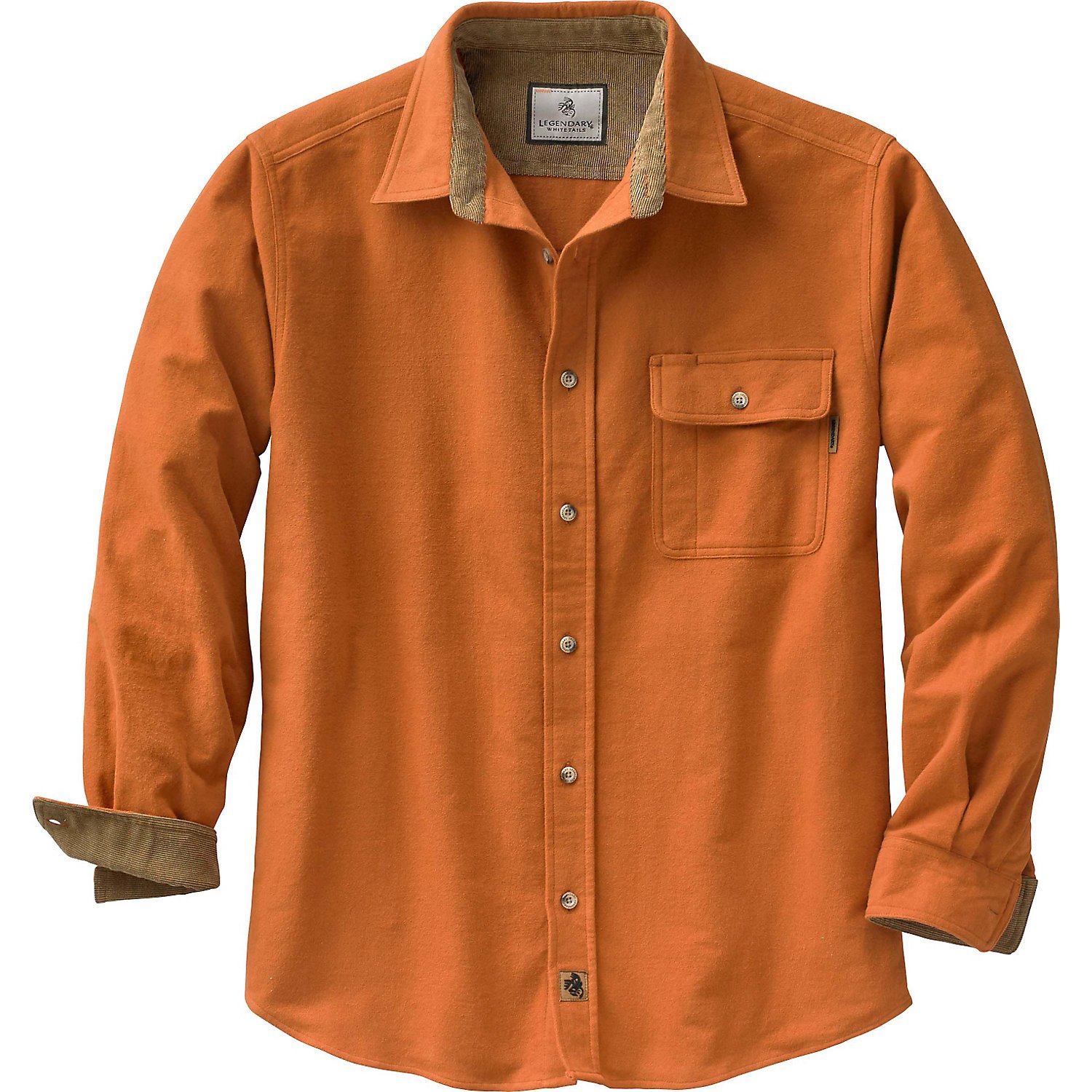 Legendary Whitetails Men's Buck Camp Flannel Shirt Button Down Shirt (Pack of 1)
