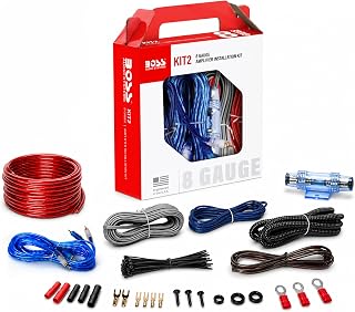 BOSS Audio Systems KIT2 8 Gauge Car Amplifier Installation Wiring Kit